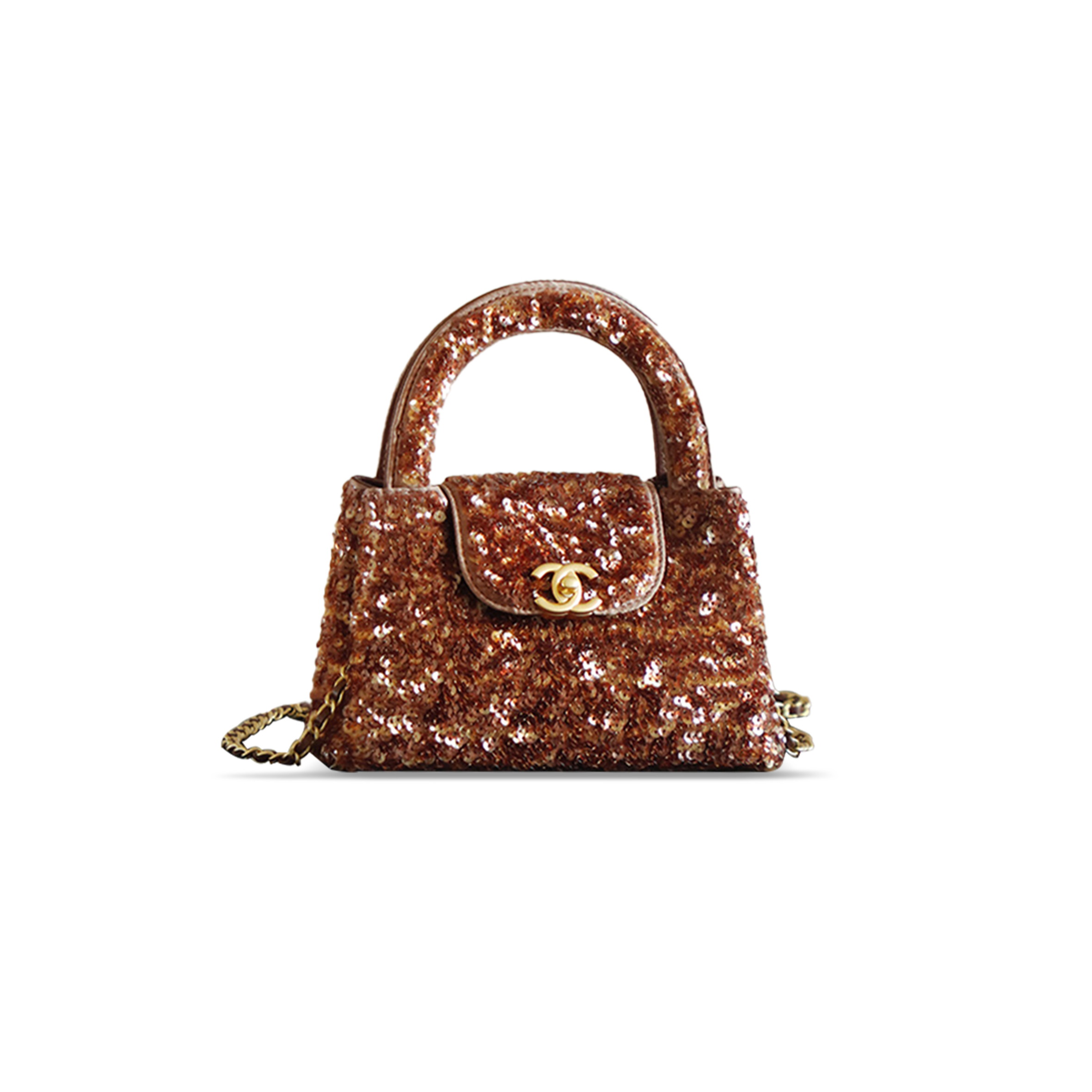 Ch*el mini kelly shopping bag as4416 (19*13*7cm)